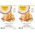 Simple Mills Almond Flour Crackers, Sundried Tomato & Basil - Gluten Free, Vegan, Healthy Snacks, Plant Based, 4.25 Ounce (Pack of 2)