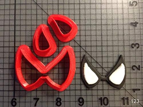1 piece Film Super Hero Spiderman Eyes Cookie Cutters Made 3D Printed Fondant Cupcake Top Cookie Cutter Set Cake Decorating Tools