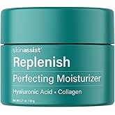 SKINASSIST Replenish Perfecting Face Moisturizer – Moisturizer Face Cream with Hyaluronic Acid, Collagen, Panthenol and Vitamin C, Hydrating Facial Moisturizers and Facial Lotion for Women, 1.7 oz
