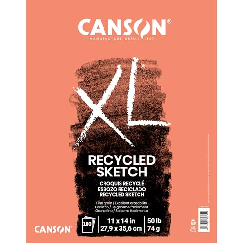 Canson Skizzenblock, recycelt, XL faltbar 11"X14" 0