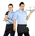 Mato & Hash Double sided 3 Pocket Waist Apron with Pen Holder | Waterproof Apron for Severs, Bartenders, Cooking, Crafts Single