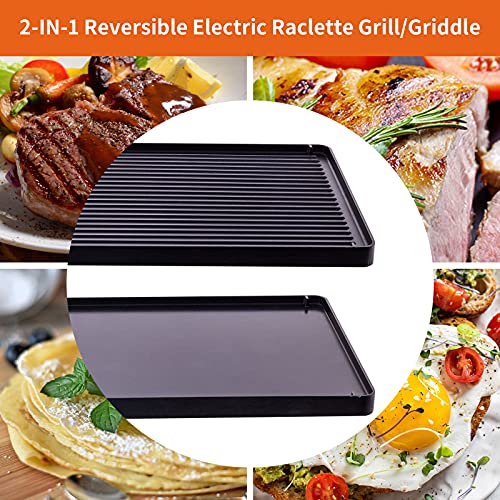 Electric Griddle Grill Indoor Korean BBQ Raclette Table Grill Smokeless