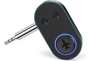 LOFICOPER Bluetooth Transmitter, Bluetooth 5.3 Aux Adapter, Bluetooth Audio Adapter with Noise Cancelling, Low Latency,16H Battery Life for Home Stereo, TV, Speakers