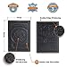Villini US Passport Holder Cover - Case - Leather Passport Wallet - Organizer For Men Women - Travel Acessories (Black Vintage)