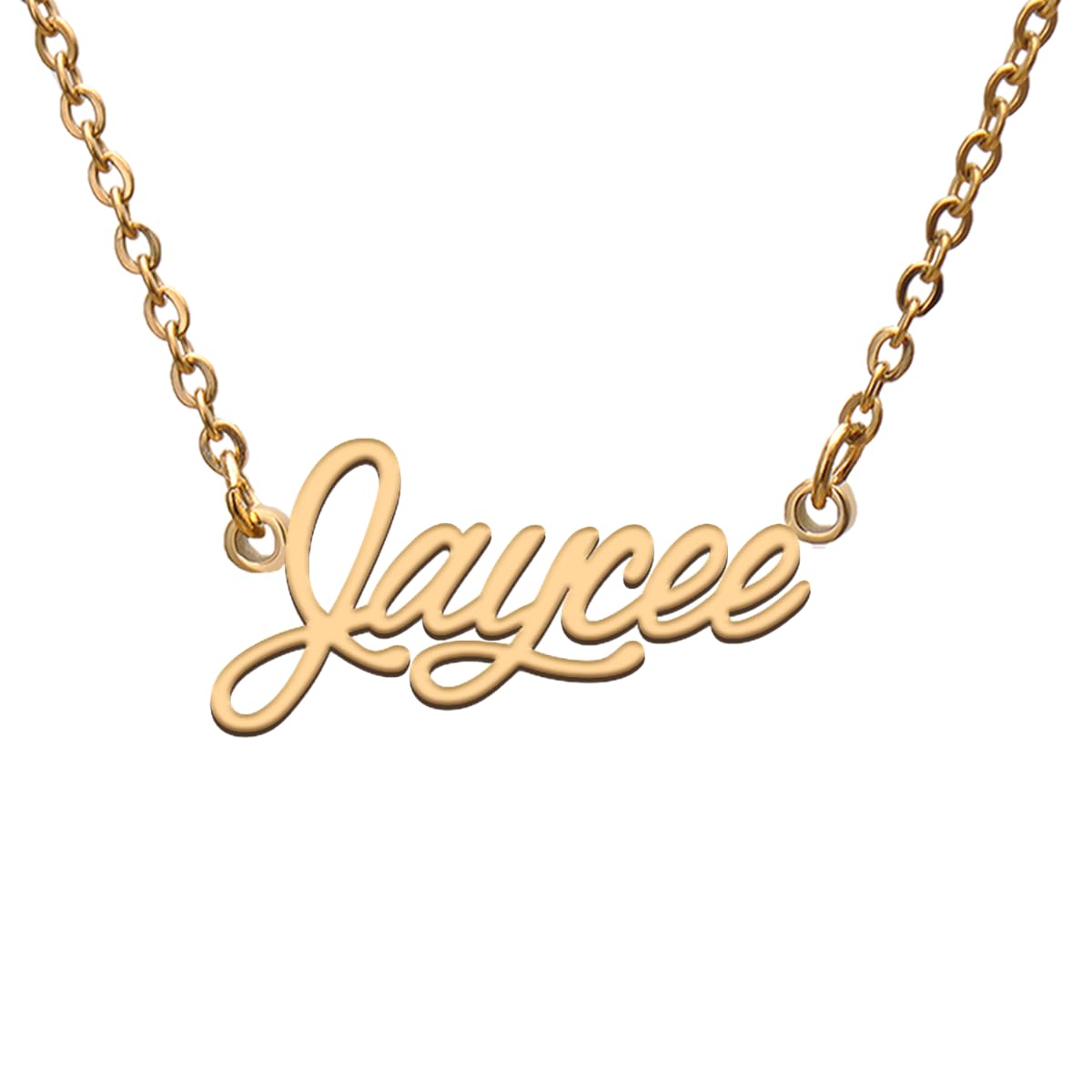 Jaycee Name Tag Necklaces for Her His Friends