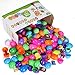 100 PCS Toys Filled Easter Eggs Filled Mini Toys Surprise Eggs Kids Toys for Easter Hunt, Easter Theme Party Favors, Party Game Prizes, Goodie Bag Fillers, Basket Stuffers Fillers, Classroom Prize Supplies