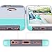 ULAK iPhone 6s Case, iPhone 6 Case, Colorful Series Slim Hybrid Dual Layer Scratch Resistant Back Cover Shock Absorbent TPU Bumper Case for Apple iPhone 6 6s 4.7 inch(Grey+Minimal Mint Stripes)