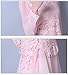 XINUO Women Blouse Lace Chiffon Casual Party Work Pink Long Sleeve Blouses Tops
