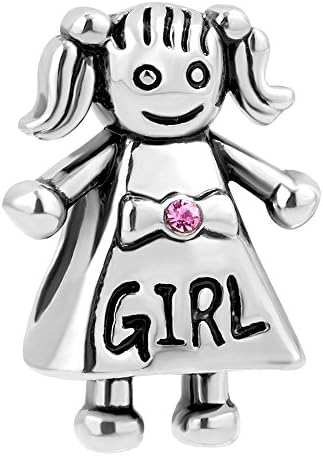 Love Family Charms Mom Dad Girl Boy Charms Beads for Bracelets