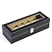 Tonando Watch Box for Men,6 Slot Watch Display Case Organizer Jewelry Storage Black