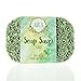 Aira Soap Saver - Soap Dish & Soap Holder Accessory - BPA Free Shower & Bath Cleanser Holder - USA Made - Drains Water, Circulates Air, Extends Life - Easy to Clean, Fits All Dish Sets - Sage