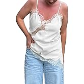 Women Satin Lace Cami Tops Y2k Asymmetrical Camisole Sexy Spaghetti Strap Side Slit Tank Top Trendy Going Out Tops