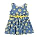 BOBORA Infant Baby Girls Dress Yellow Sunflower Print Sundress Wedding Dresses