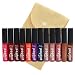 DE'LANCI 12Pcs Professional Lip Gloss Makeup Set Waterproof Cosmetic Listick Super Long Lasting Not Fade Lipstick Sexy Beauty Make Up Tools