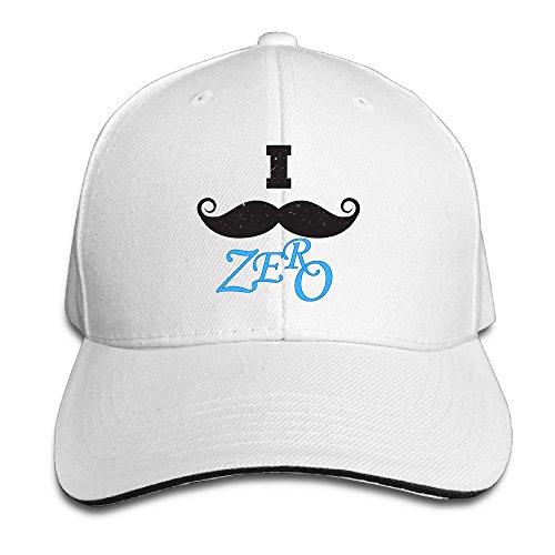 DCM500 I Moustache Zero Made From 100% Cotton. 3.5 Inches High. Baseball-caps Gifted For Both Men And Women. Hand Washable.