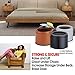 iPrimio Bed Risers - Round, 3 Inch Lift, Heavy Duty, 4 Pack, Up to 10000lbs - Raising Blocks, Furniture Lifts for College Dorm Rooms, Couches, Tables, Desk - Safe, Sturdy