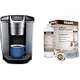 Keurig K-Elite Coffee Maker, Single Serve K-Cup Pod Coffee Brewer, With Iced Coffee Capability & 3-Month Brewer Maintenance Kit Includes Descaling Solution, Water Filter Cartridges & Rinse Pods