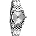 Nixon Small Time Teller Silver Dial Stainless Steel Ladies Watch A3991920