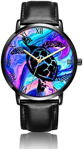 Customized Wrist Watch, White Baseball Pattern Design Analog Quartz Wrist Watch for Women and Men, Durable Personalized PU Leather Wrist Watch Classic Fashion Watch for Couples and Lovers