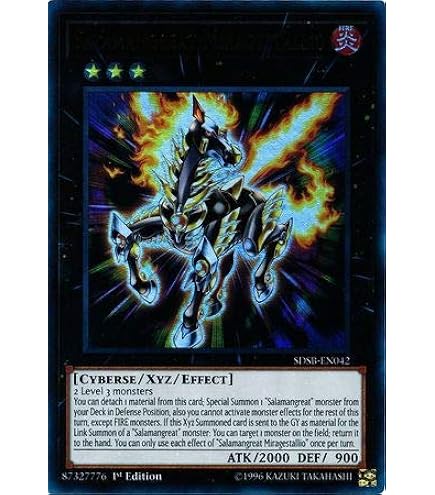 Amazon.com: Yu-Gi-Oh! - Salamangreat Mirage Stallio - SDSB-EN042 - Ultra  Rare - 1st Edition