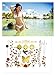 Terra Tattoos Gold Metallic Temporary Tattoos Waterproof Nontoxic Long Lasting Perfect for Beach, Festivals, & more (Enchanted)