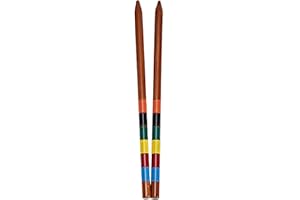 Pointyard 2 PCS Wooden Ending Stakes, Replacement Pinewood Stakes for Most 28&32&35In Croquet Set