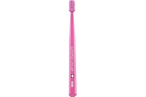 Curaprox CS Kids Toothbrush– for Children Aged 4–12 | Ultra-Soft Gentle Cleaning | 5,500 Curen® filaments | Single Pack | Pink