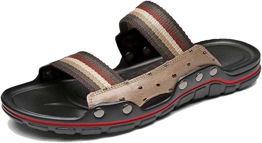 Yaunli Men's Shower Sandals Antislip Men's Ubber Sandal Casual Open