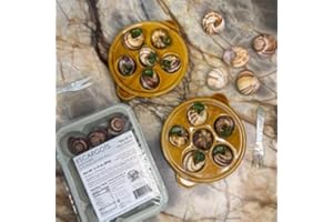 CAVIAR STAR Prepared French Escargot in Shells - 12 Count - Frozen Fully Cooked Snails
