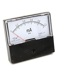Baomain amperímetro DH 670 DC 0   1 mA Ampere aguja rectangular panel Meter Gauge amperímetro