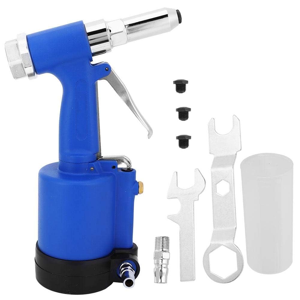Pneumatic Air Riveter Nut Rivet Gun Lightweight Hydraulic Nail Puller Industrial Pneumatic Tool with Strong Pulling Force for Decoration Automobile Manufacturing Electrical Appliances