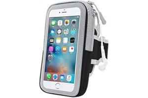 Arm Band Outdoor Night Run Jogging Mobile Phone Bag Sweat Proof Phone Pouch Waterproof Wrist Arm Bag(Black-Large)