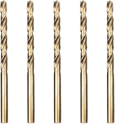 Meccion 5x 5.0mm HSS Cobalt Jobber Drill Bit Set for Metal Stainless Steel DIN