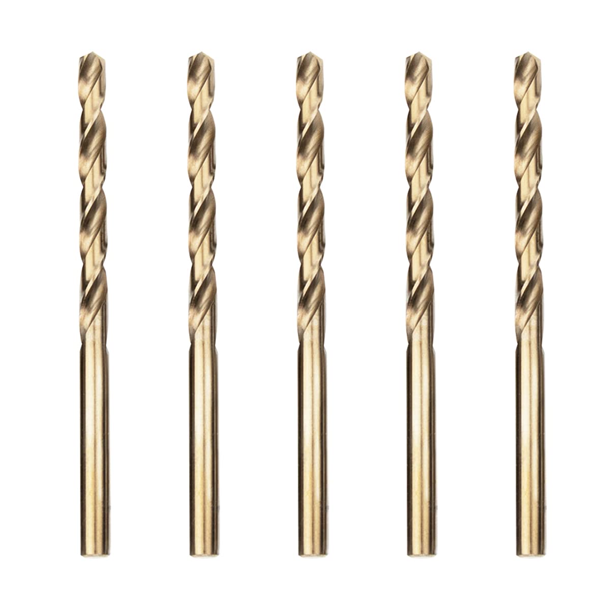 Meccion HSS Cobalt Jobber Drill Bit 5pcs 5.0mm Twist Drill Bit for Drilling Stainless Steel and Metal — image 1