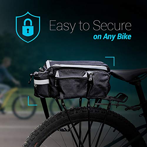 image for bike on hikes Bike Pannier Bag - Durable & Waterproof Nylon with Refle