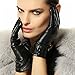 Warmen Women's Touchscreen Texting Driving Winter Warm Nappa Leather Gloves - 7 (US Standard size) - Black (Touchscreen Function/Cashmere Lining)