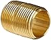 Anderson Metals-56112-12 Brass Pipe Fitting, Close Nipple, 3/4