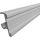 Heavy Duty Price Tag Holder 7/8"H Double-Wire Cooler Shelf White 25-1/2W, 25 Pack
