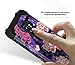 Hocase Galaxy S9 Plus SM-G965 Case, Heavy Duty Protection Shock Absorbent Silicone Rubber+Hard Plastic Hybrid Dual Layer Protective Phone Case for Samsung Galaxy S9 Plus 2018 - Violet Flowers