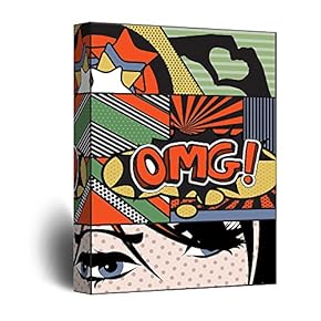 Canvas Wall Art - OMG Pop Art Comic Strip Collage - Giclee Print Gallery Wrap Modern Home Art Ready to Hang - 12x18 inches