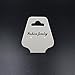 TinFmoon 100Pcs Jewelry Display Hanger Hanging White Cards for Necklace Earring Bracelet etc.