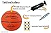 NIGHTMATCH Light Up LED Basketball - Official Size 7 - Extra Pump and Batteries - Glow in The Dark Basketball with Spare Batteries - Glow Basketball with 2 Bright LEDs for Teen Boys and Girls