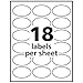 Avery Printable Blank Oval Labels, 1.5