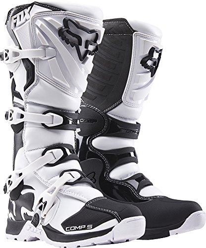 Fox Racing Comp 5 Men's Off-Road Motorcycle Boots - White / Size 9