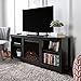 Home Accent Furnishings Lucas 58 Inch TV Stand with Fireplace in Black