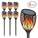 Solar Torch Lights Outdoor, 6-pack OxyLED Waterproof Flickering Flames Path Light Landscape Lighting, Dusk to Dawn Auto On/Off Light for Pathway Patio Driveway Halloween Christmas Lights Decorations