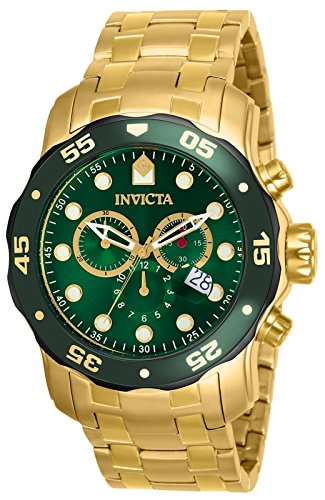 Invicta Men's 80072 Pro Diver Analog Display Swiss Quartz Gold Watch