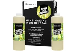 ABC CORK CO. ABC Premium DIY Fruit Wine Making Kits, Makes Up to 30 Bottles/6 Gallons of Fruit Wine (Granny Smith Green Apple)