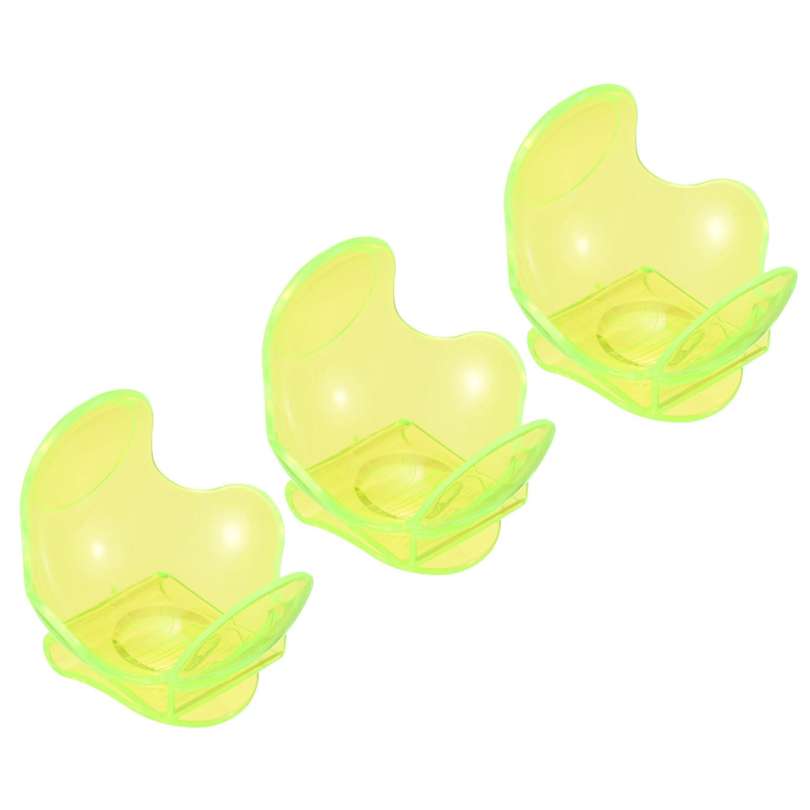 PATIKIL Tennis Ball Holder Waist Clip, 3 Pack ABS Waistband Clip Holder Sports Equipment for Tennis Training, Fluorescent Yellow