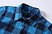 OLRAIN Womens New Plaids Irregular Hem Casual Shirt Dress XX-Large Lake Blue